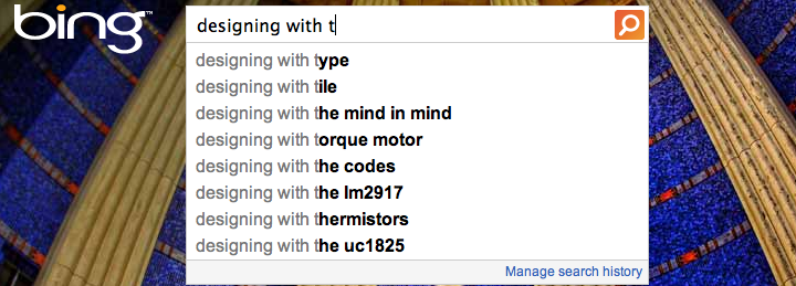 "Bing autocomplete"